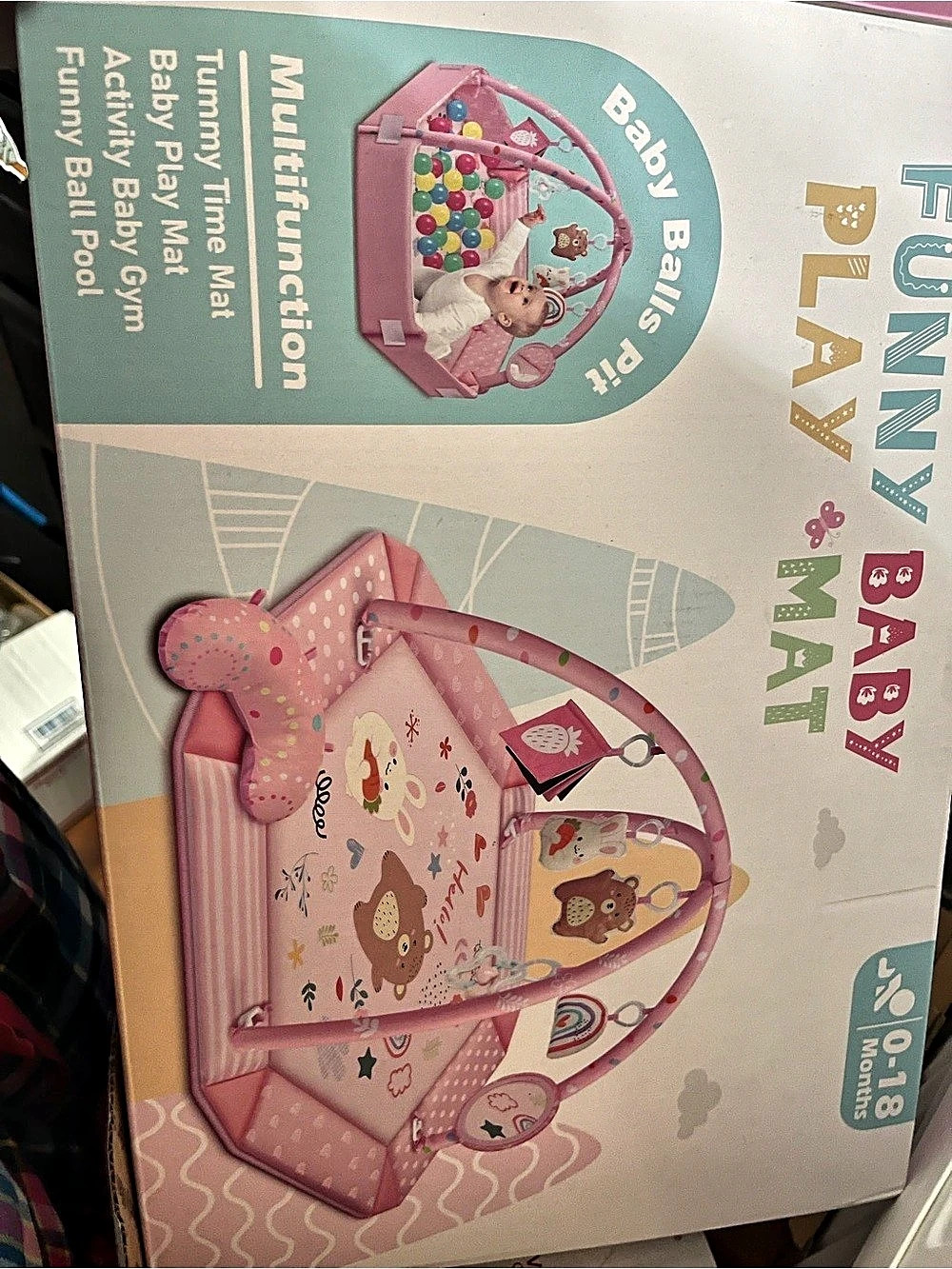 Fisher-Price Deluxe Kick & Play Piano Gym Pink & Purple Baby Activity Gym Like